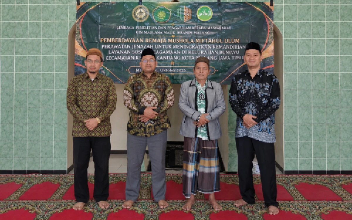 Thumbnail Berita - Tim Pengabdian Berdampak LP2M UIN Malang Berdayakan Remaja Musala melalui Pelatihan Perawatan Jenazah