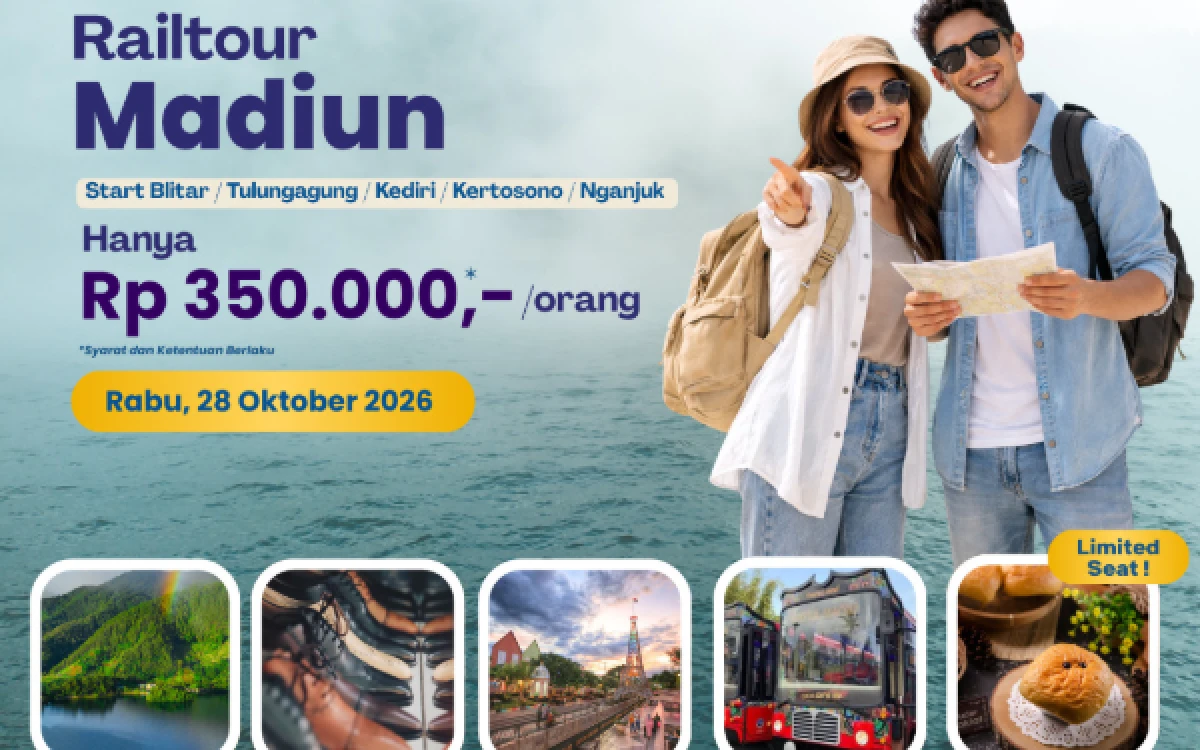 Thumbnail Berita - Dorong Pariwisata Daerah, KAI Daop 7 Madiun Buka Open Trip Wisata Tematik Rail Tour Jawa Timur ke Madiun