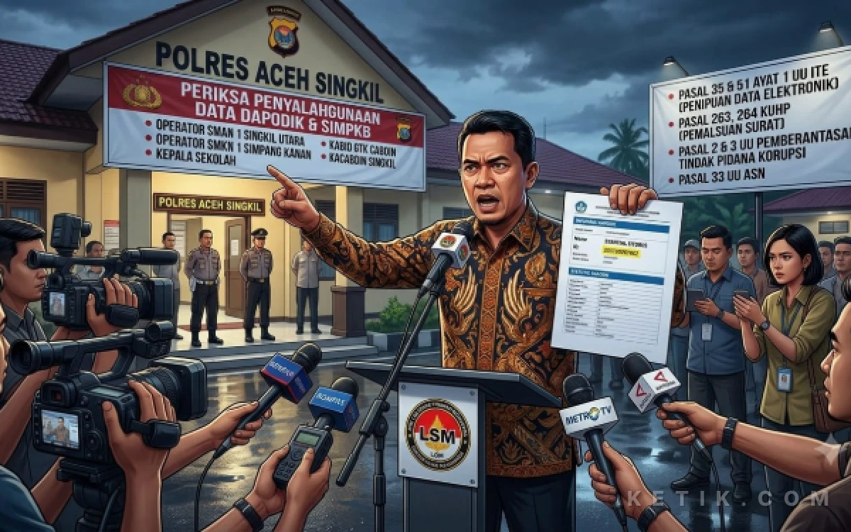 Thumbnail Berita - LSM CPN Desak Polisi Usut Dugaan Data Honorer Fiktif di SMAN 1 Singkil Utara