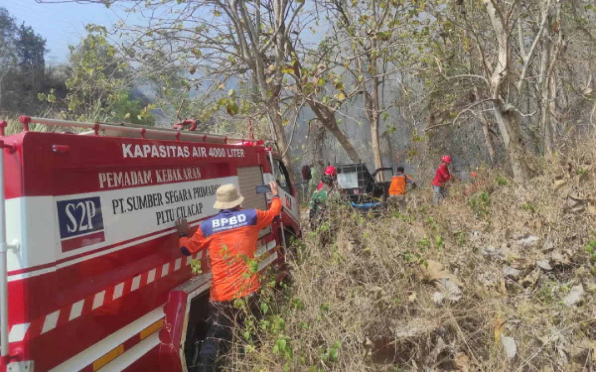 Thumbnail Berita - Kebakaran Lahan Jati 5 Hektare di Cilacap, Api Berhasil Dipadamkan Petugas Gabungan bersama Koramil 06/Kesugihan dalam Dua Jam