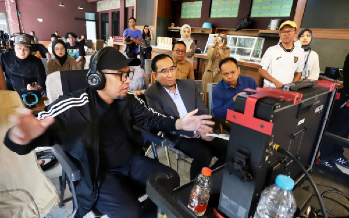 Foto Proses produksi film 3726 MDPL di Universitas Brawijaya (UB) Malang. (Foto: Dok. Ketik.com)