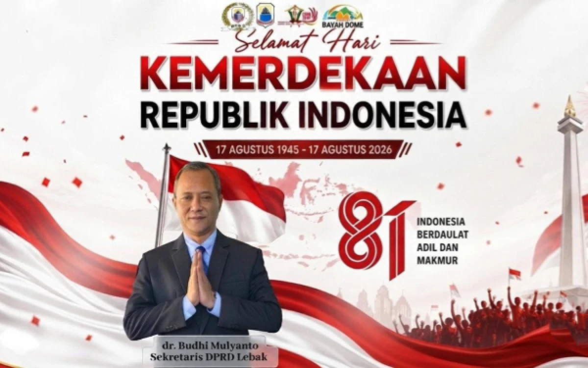 Thumbnail Berita - Sekretaris DPRD Lebak Ajak Masyarakat Maknai HUT ke-81 RI dengan Semangat Persatuan dan Gotong Royong