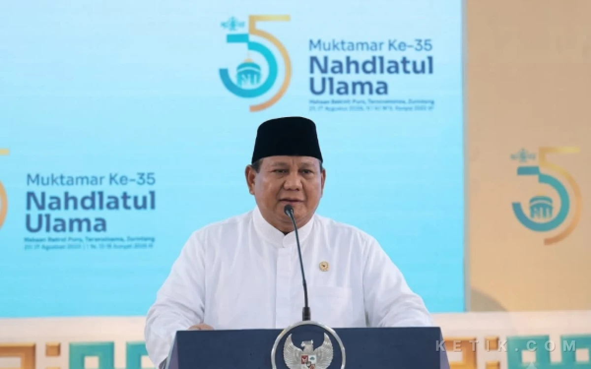 Thumbnail Berita - Hadiri Muktamar NU di Jombang, Prabowo Sebut NU Punya Jasa Besar untuk Kemerdekaan RI