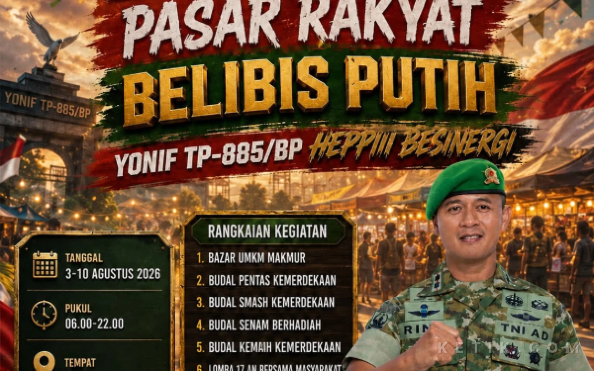 Thumbnail Berita - HUT Ke-1 Yonif TP-885/Belibis Putih Diramaikan Budal Pasar Rakyat, UMKM hingga Pesta Kembang Api Siap Meriahkan Bojonegoro