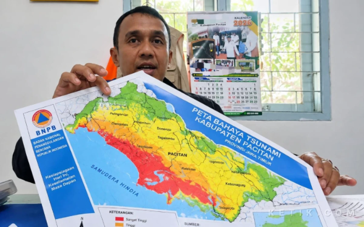 Thumbnail Berita - Bergerak 7 Cm per Tahun, Lempeng Indo-Australia Penyebab 1.284 Gempa di Pacitan