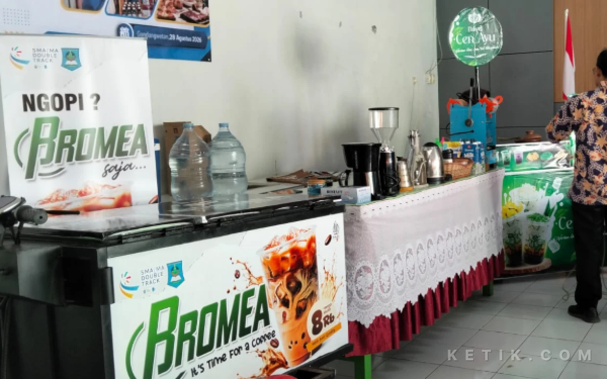 Foto Stand pameran DT Pastry Bakery saat acara monev virtual yang dilaksanakan oleh Tim Monev DT dari ITS. (Foto: Yuni Ernawati)