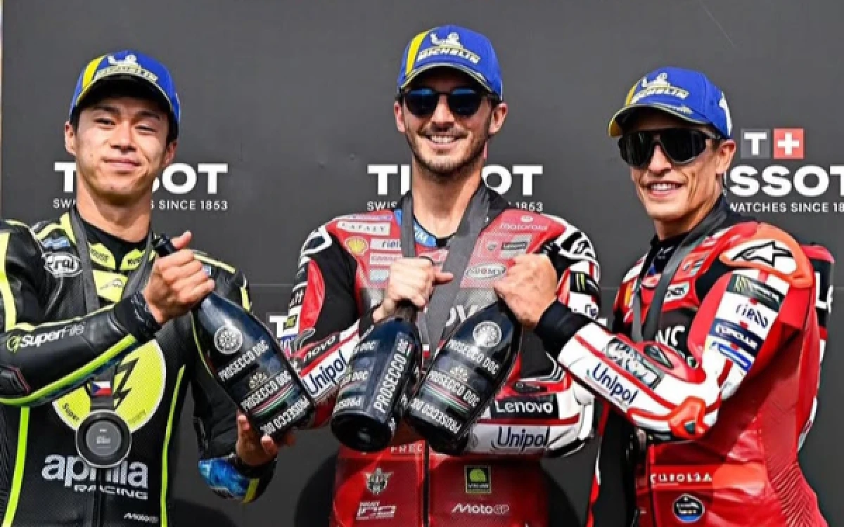 Thumbnail Berita - Bangkit di Brno, Pecco Bagnaia Akhiri Penantian lewat Kemenangan Sprint Race Penuh Tekanan