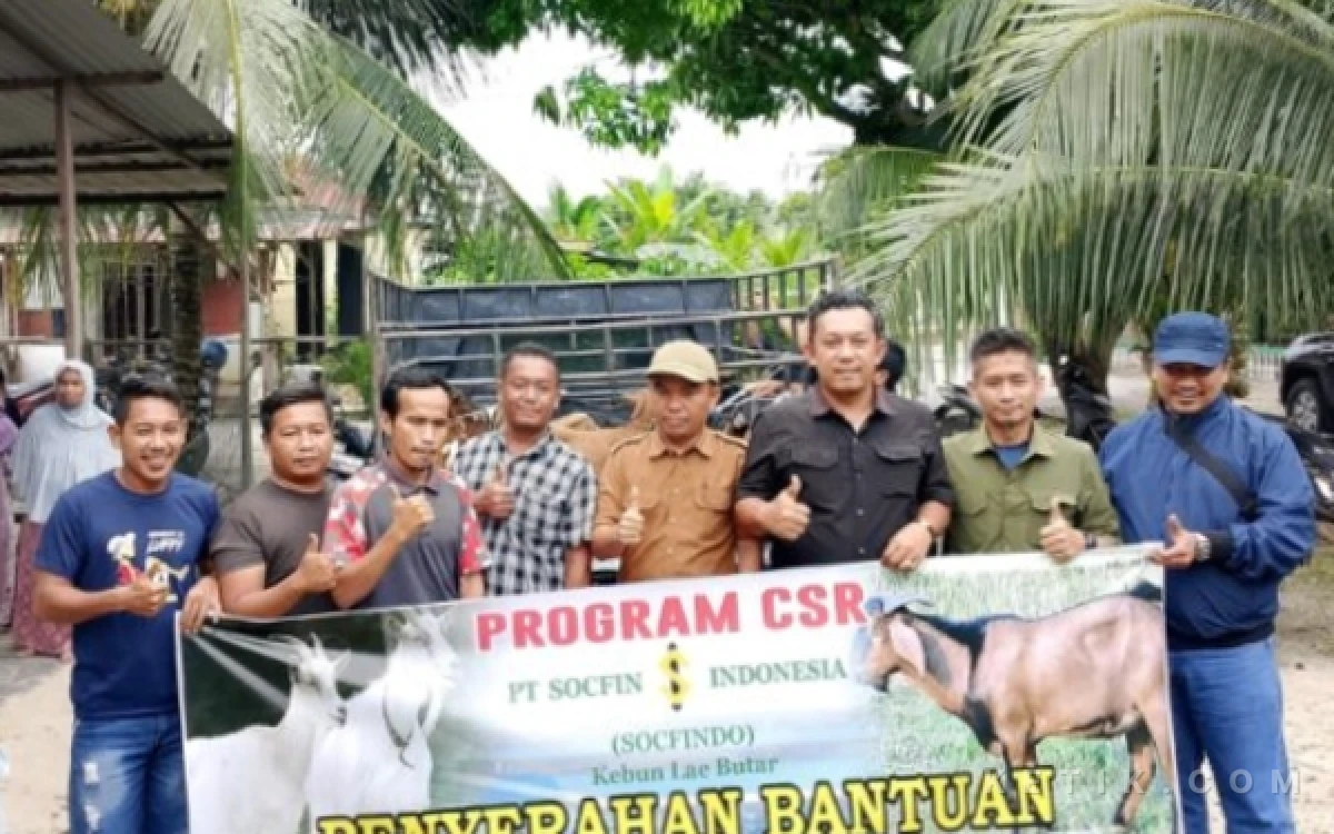 Thumbnail Berita - Lewat Dana CSR, PT Socfindo Bantu Ternak Kelompok Tani Malum Ate