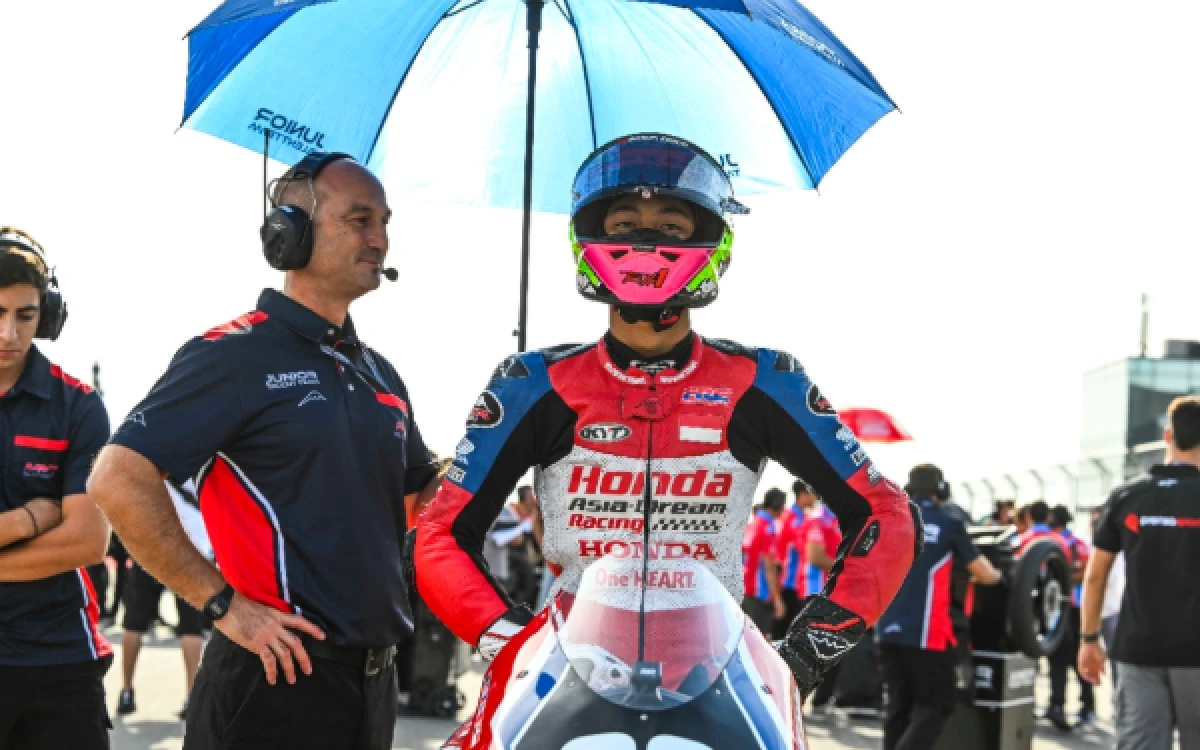 Thumbnail Berita - Ramadhipa Jaga Peluang Papan Atas Moto3 Junior di Misano