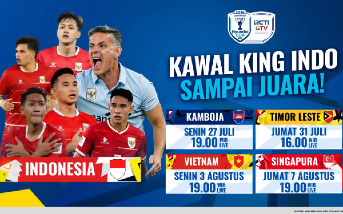 Thumbnail Berita - Indonesia Memanggil! Dukung Perjuangan Garuda di ASEAN Championship Hyundai Cup 2026, Live Eksklusif di RCTI