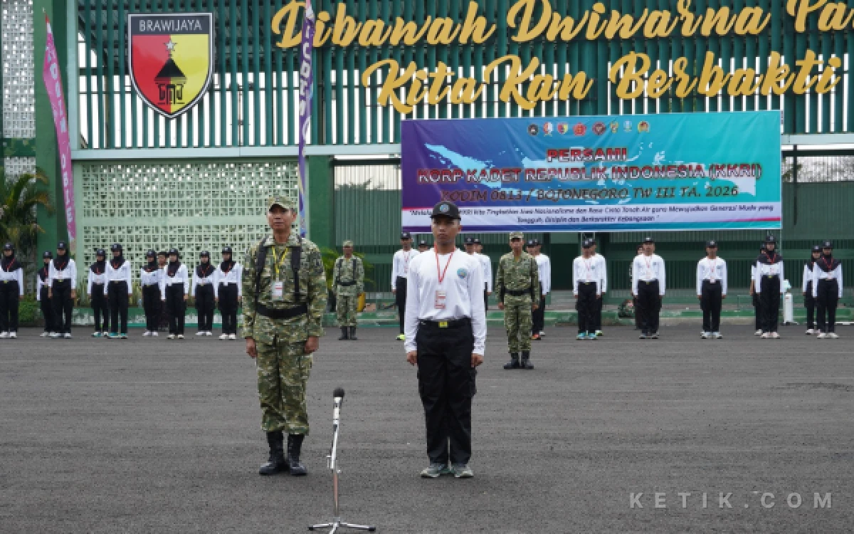 Thumbnail Berita - Kodim 0813/Bojonegoro Cetak Generasi Tangguh dan Berkarakter Lewat Persami KKRI 2026