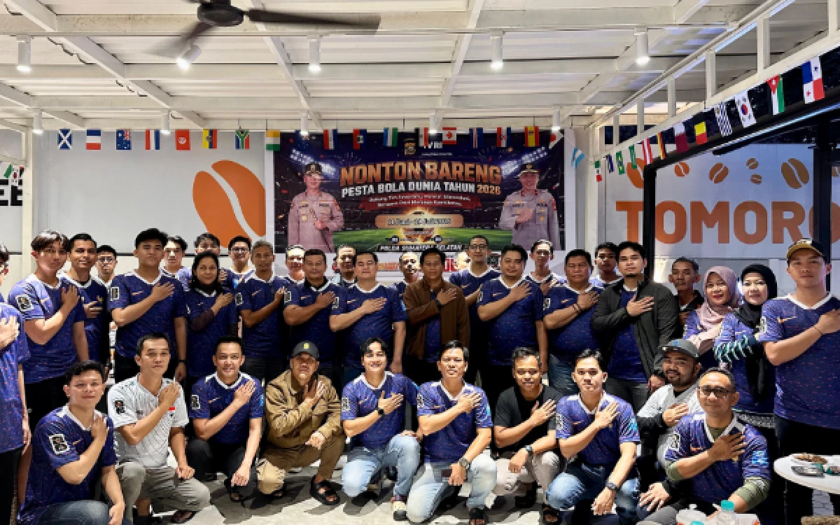 Thumbnail Berita - Perkuat Sinergi, Ditreskrimsus Polda Sumsel Nobar Piala Dunia 2026 Bersama Pemangku Kepentingan