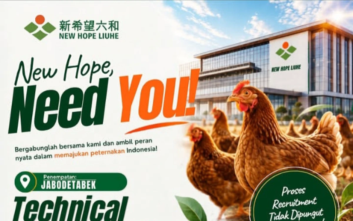 Thumbnail Berita - New Hope Lihe Buka Lowongan Kerja Banyak Posisi di Jabodetabek, Cek Formasinya!