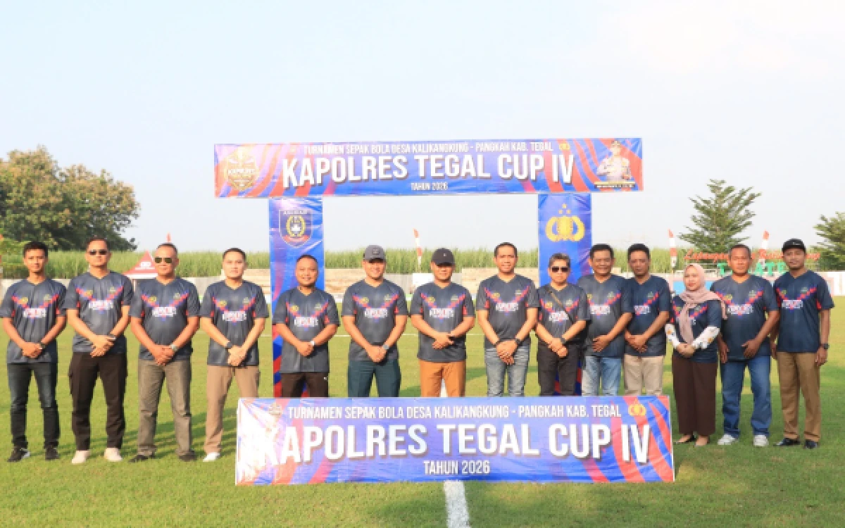 Thumbnail Berita - Kapolres Tegal Cup Ke-4 Tahun 2026 Resmi Digelar, 32 Tim Bertanding, Hadiah Capai Rp150 Juta