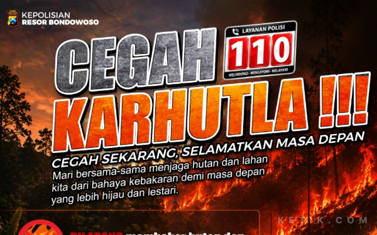 Thumbnail Berita - Kapolres Bondowoso Warning Keras: Bakar Hutan Bisa Berujung 15 Tahun Penjara dan Denda Rp15 Miliar