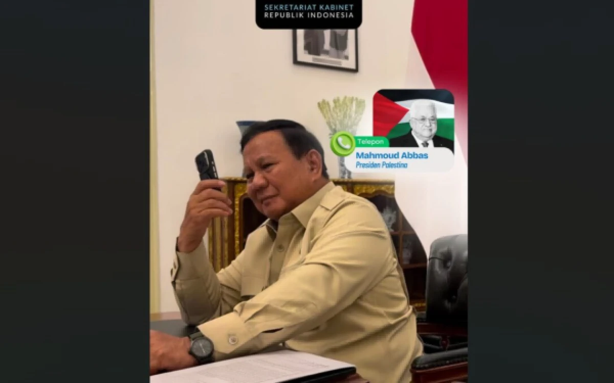 Thumbnail Berita - Presiden Abbas Telepon Prabowo, Palestina Minta Indonesia Terus Ambil Peran Strategis