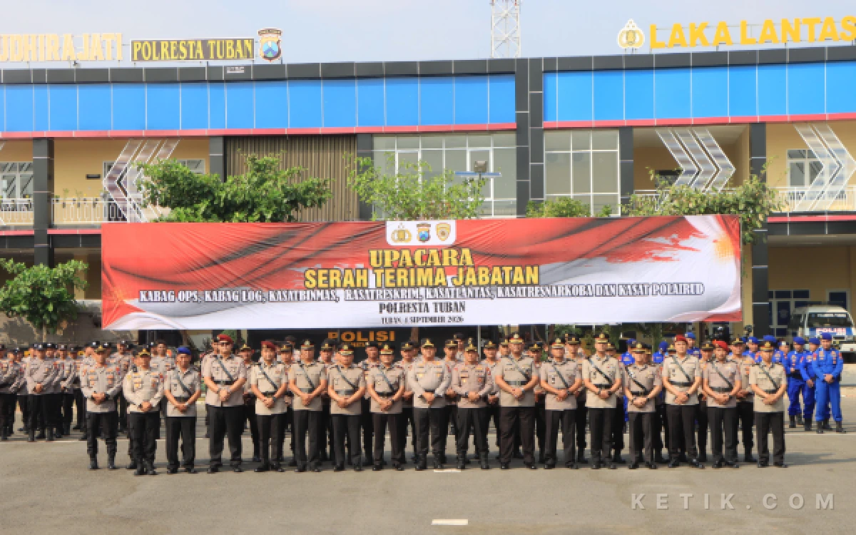 Thumbnail Berita - Kapolresta Tuban Pimpin Sertijab Sejumlah Pejabat Utama