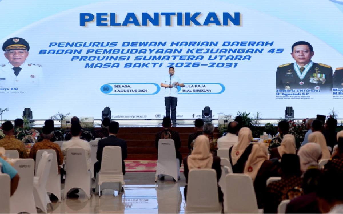 Thumbnail Berita - Bupati Asahan Hadiri Pelantikan DHD BPK 45, Gubernur Bobby Nasution Gaungkan Nasionalisme untuk Generasi Penerus