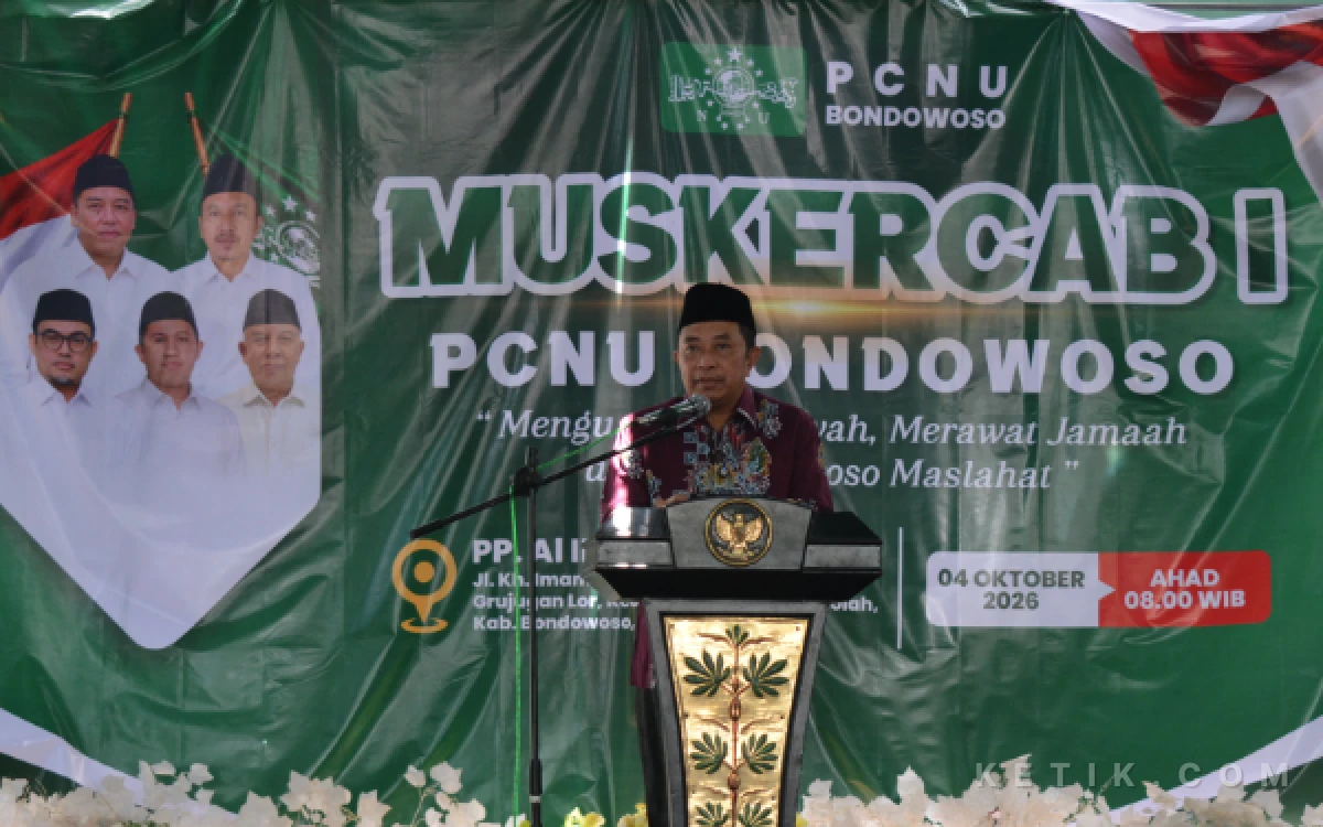 Thumbnail Berita - Muskercab PCNU Bondowoso Dibuka, Bupati Tekankan Kemandirian Ekonomi