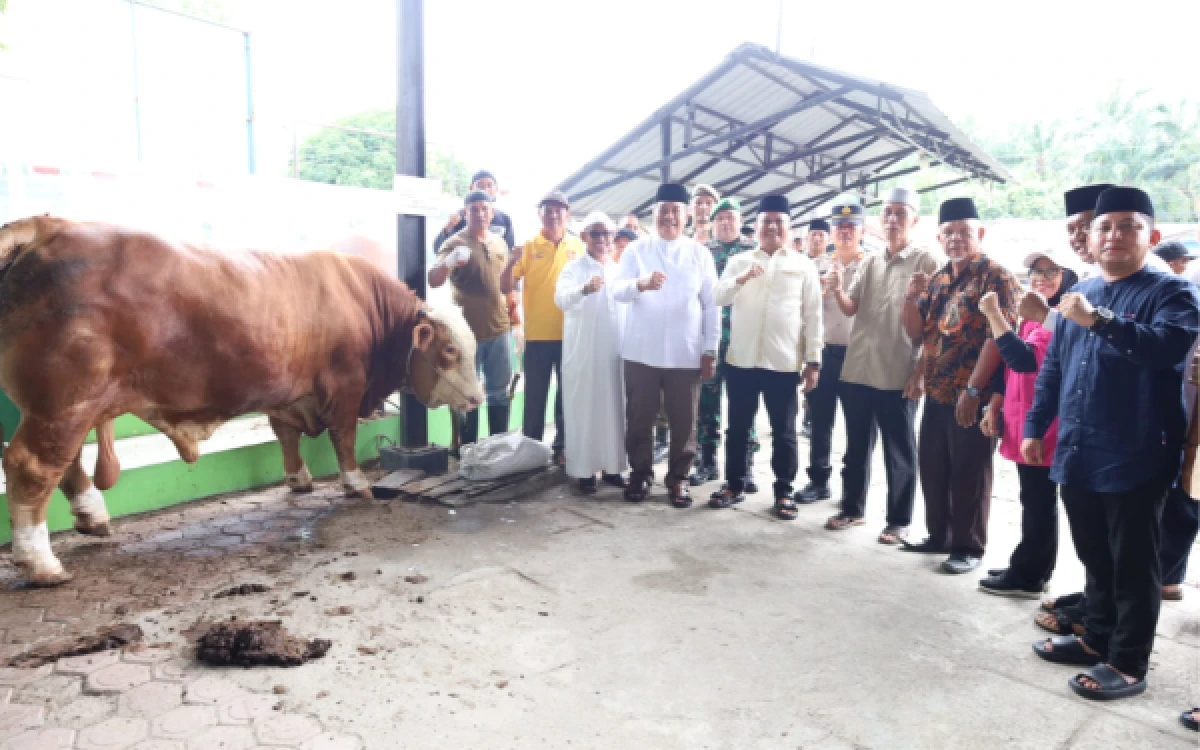 Thumbnail Berita - Sapi Bantuan Presiden Prabowo Disembelih di Asahan, Warga Air Batu Antusias