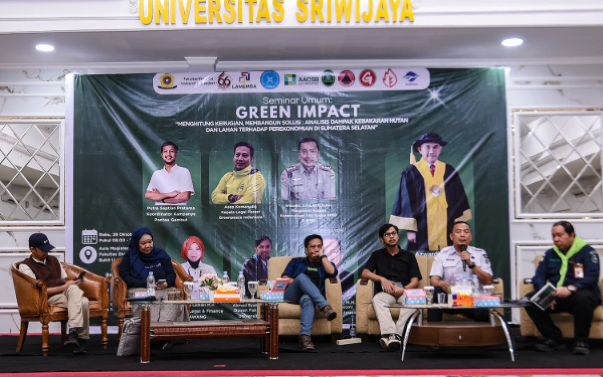 Thumbnail Berita - Soroti Dampak Buruk Karhutla Sumsel, Mafesripala Gelar Seminar Umum Green Impact di Unsri Palembang