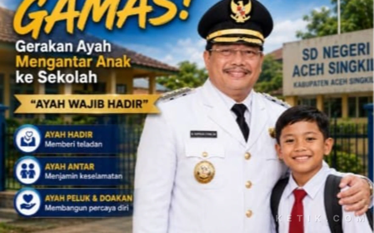 Thumbnail Berita - Besok Hari Pertama Sekolah, Bupati Aceh Singkil Seru Ayah Antar Anak