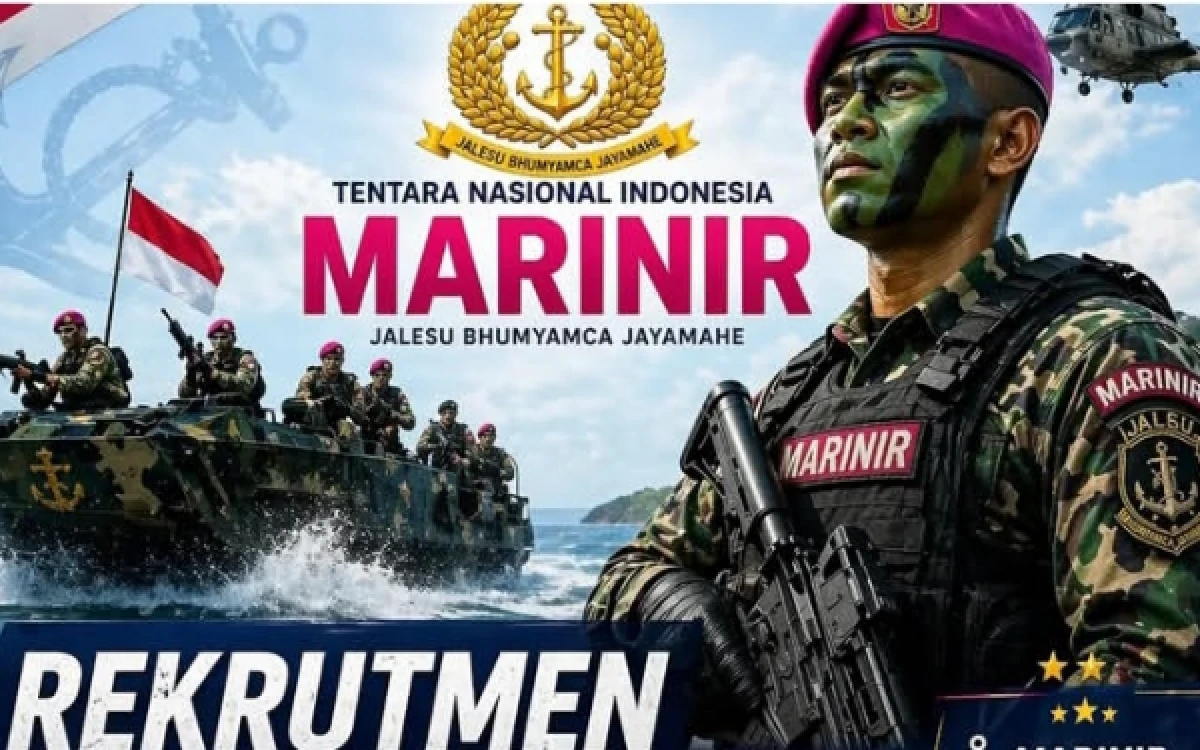 Thumbnail Berita - TNI AL Buka Rekrutmen Marinir Gelombang III TA 2026, Kesempatan Emas untuk Putra-Putri Terbaik Indonesia
