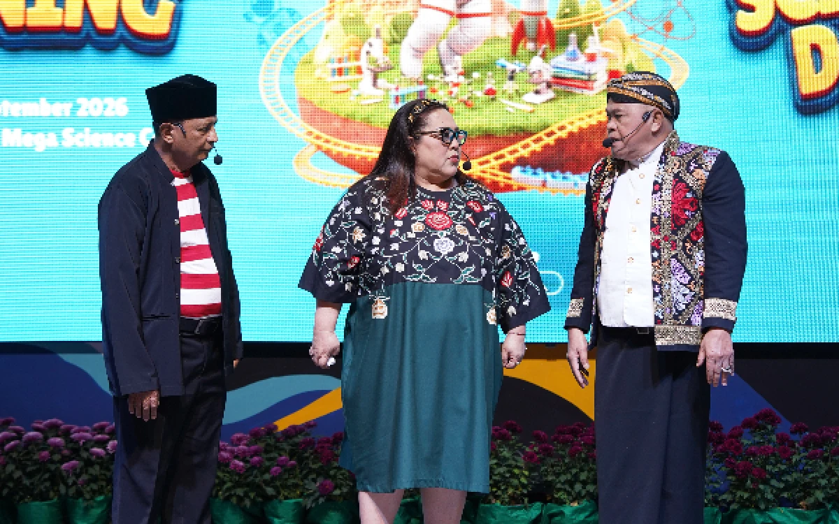Thumbnail Berita - Bikin Heboh! Trio Legenda Srimulat Pecahkan Suasana Trial Opening Mega Science Center Kota Batu