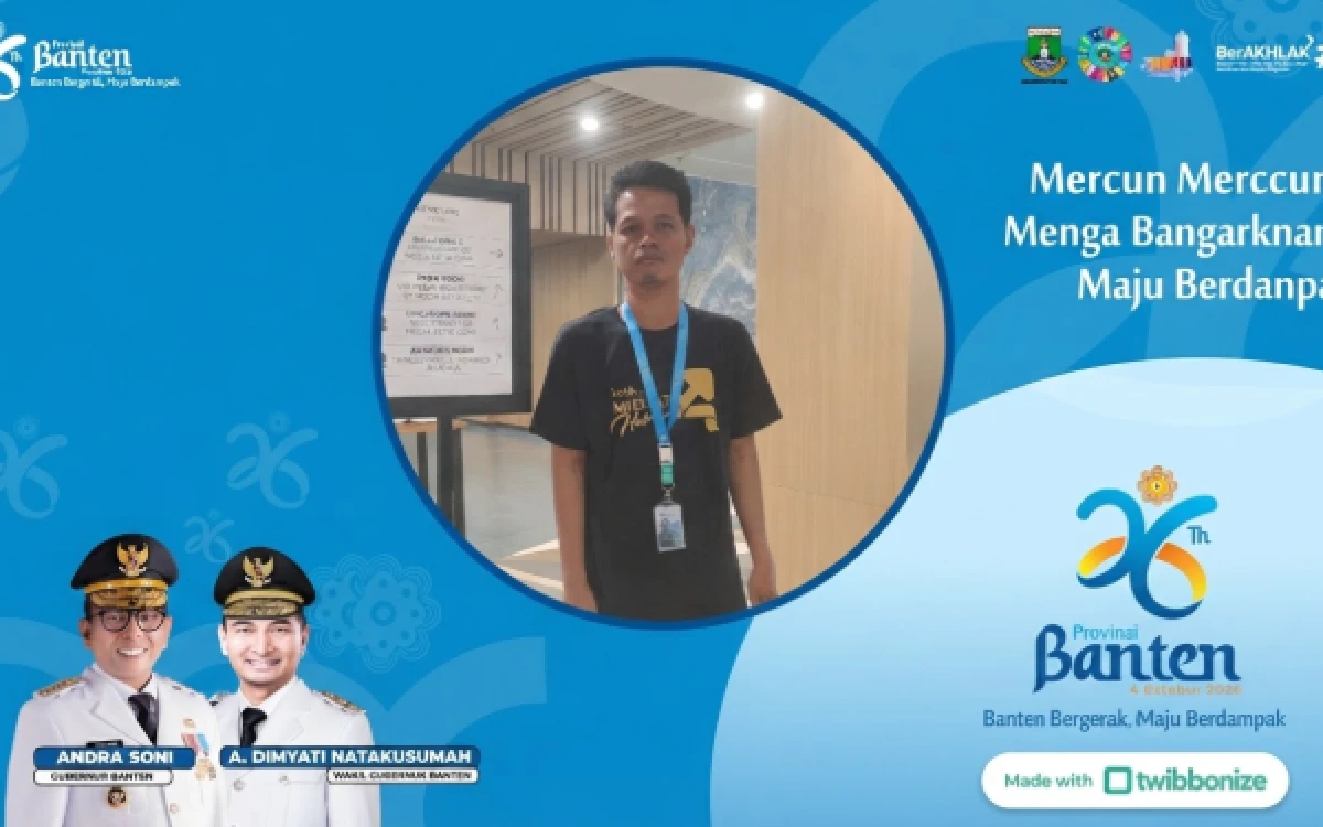 Thumbnail Berita - Jelang HUT ke-26, Pemprov Banten Ajak Warga Meriahkan Hari Jadi Lewat Twibbon
