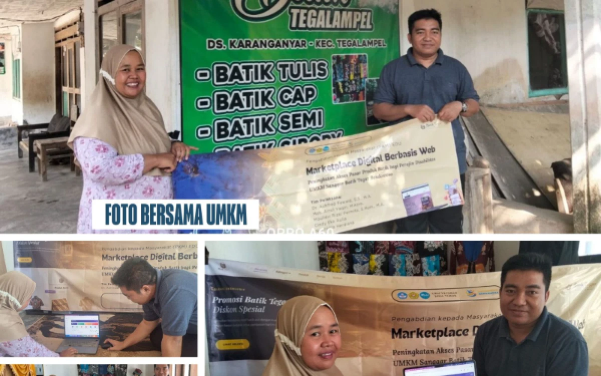 Thumbnail Berita - UPN Jatim Bawa Batik Tegar Bondowoso Karya Kawan Disabilitas ke Pasar Online