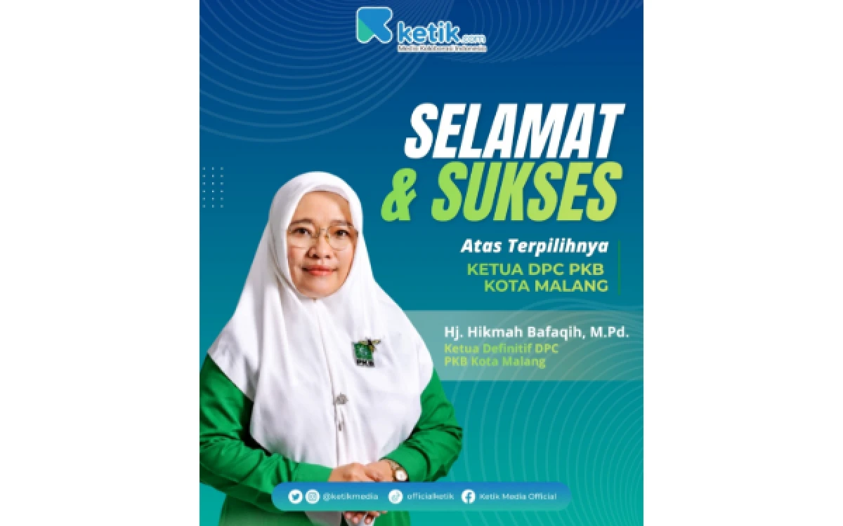 Foto Hikmah Bafaqih terpilih menjadi Ketua DPC PKB Kota Malang buktikan peran perempuan dalam posisi strategis pimpinan partai. (Foto: Ketik.com)