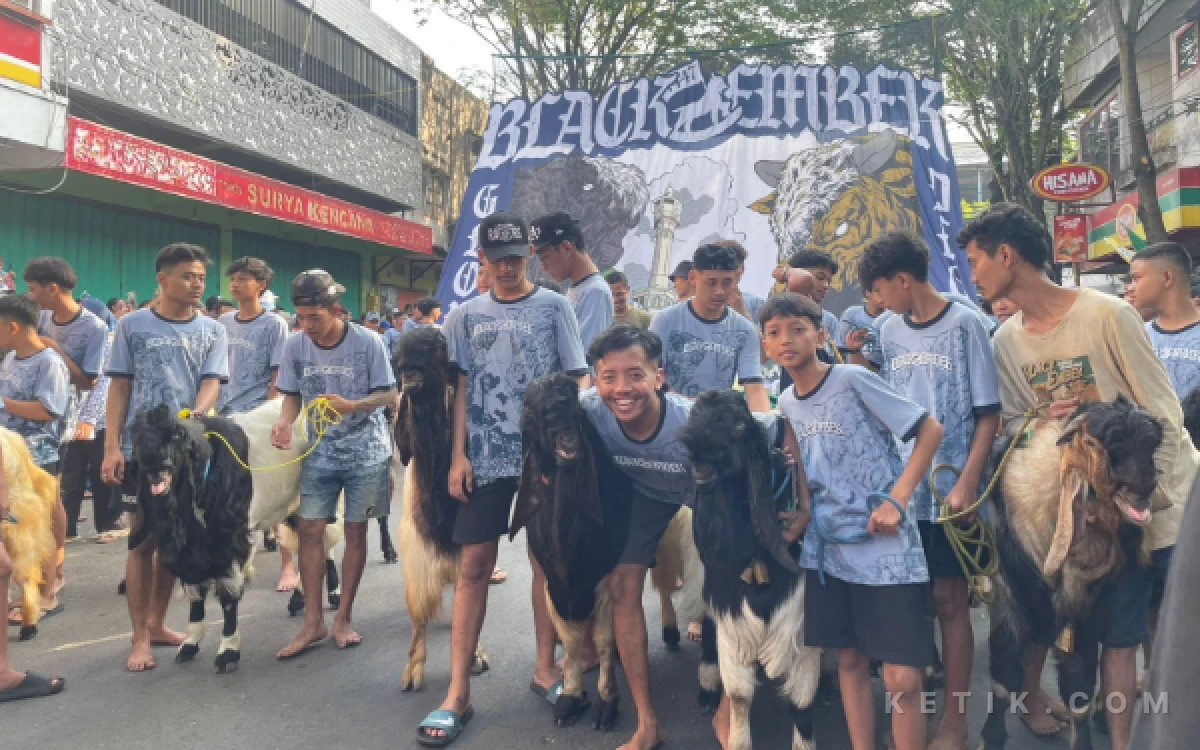 Thumbnail Berita - Rayakan Dekade Pertama, Black Embek Kidul Pasar Malang Arak 93 Hewan Kurban