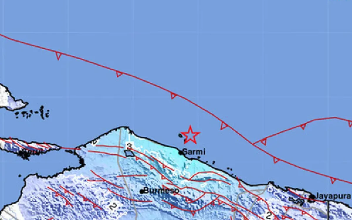 Thumbnail Berita - Gempa 5,1 Guncang Sarmi Papua! BMKG: Tidak Berpotensi Tsunami