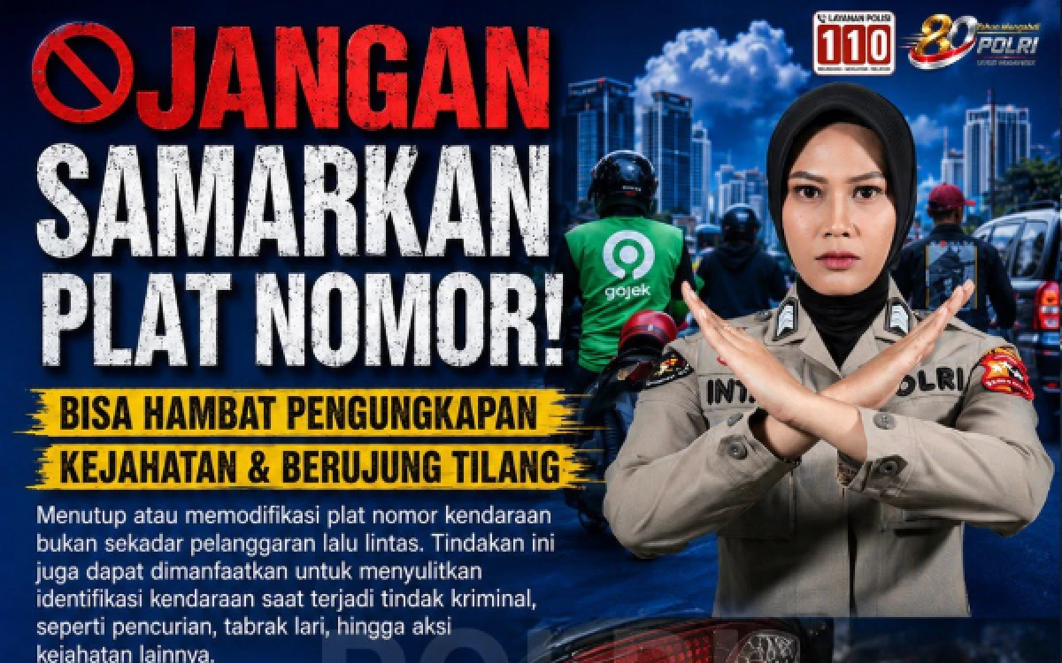 Thumbnail Berita - Wajib Tahu! Jangan Tutupi Pelat Nomor Anda, Karena Bisa Menghambat Pengungkapan Kejahatan