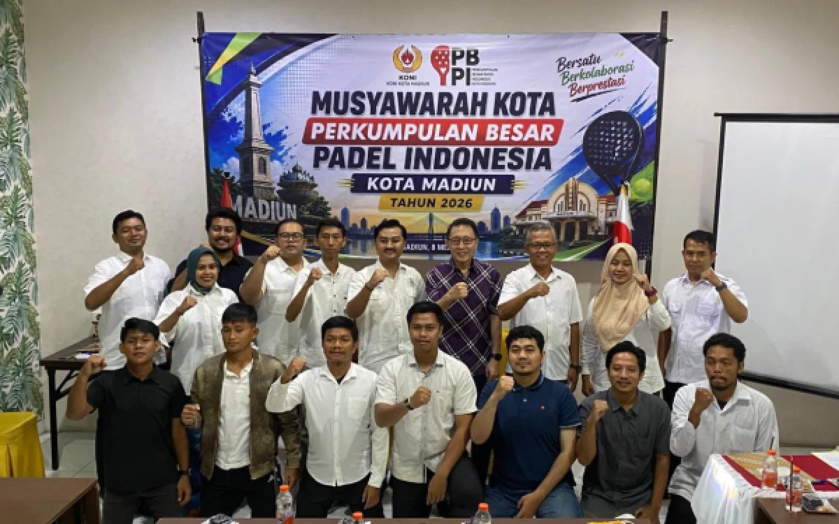 Thumbnail Berita - PBPI Kota Madiun Siapkan Padel Masuk Sekolah, Siap Cetak Atlet Muda Porprov 2027