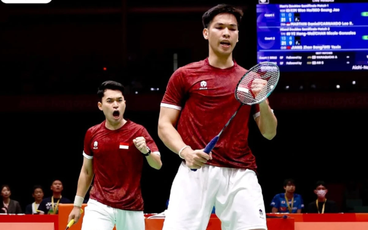 Thumbnail Berita - Tampil Perkasa! Leo/Daniel Sikat Pasangan Korsel Dua Gim Langsung dan Tembus Final Asian Games 2026