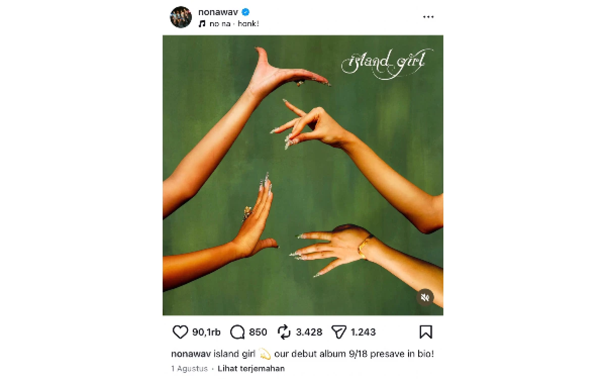 Thumbnail Berita - Lagu Berhasil Viral! No Na Rilis Debut Album dengan Nuansa Indonesia