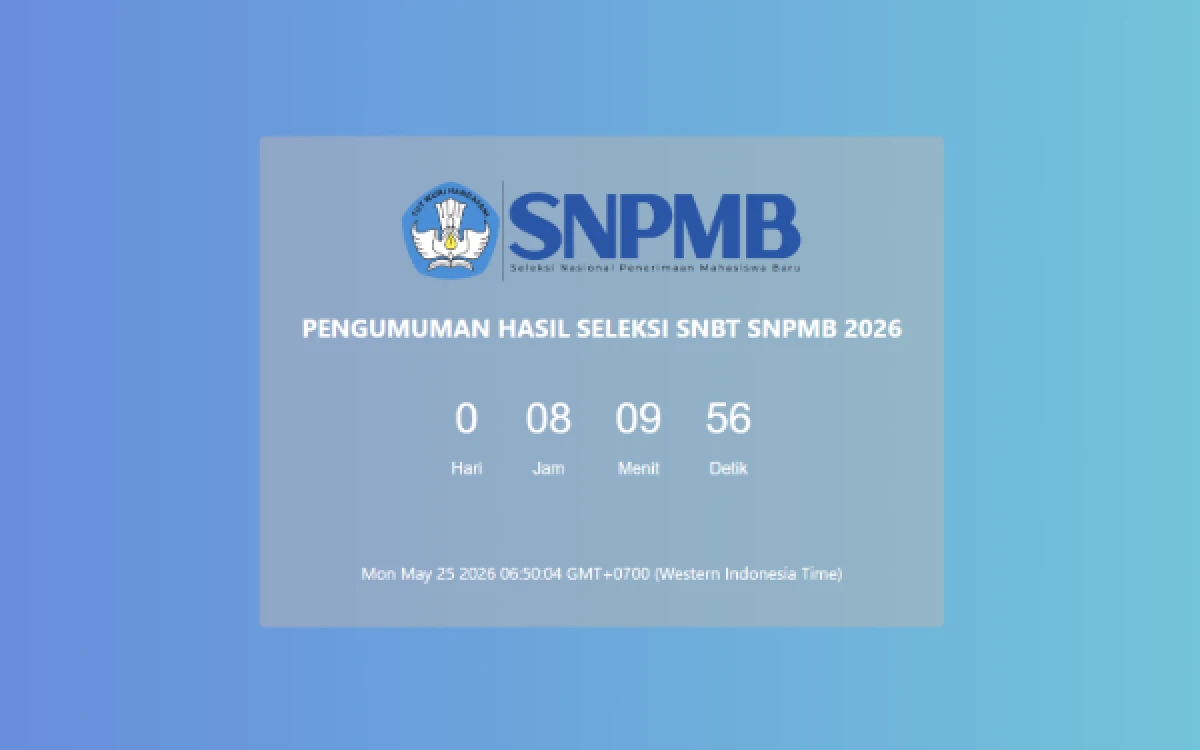 Thumbnail Berita - Siap-Siap! Pengumuman SNBT 2026 Hari Ini Pukul 15.00 WIB, Ini Link Lengkapnya
