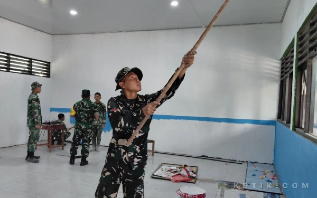 Thumbnail Berita - TMMD Kodim 0813 Bojonegoro Percantik SDN Kesongo 1, Tumbuhkan Semangat Belajar Siswa