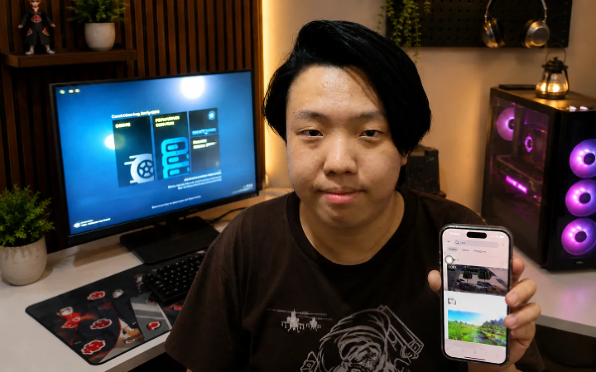Thumbnail Berita - Cdidel Sandy Harianto, dari Iseng Nonton Live Streaming Kini Jadi Idola Pemain Car Driving Indonesia di TikTok