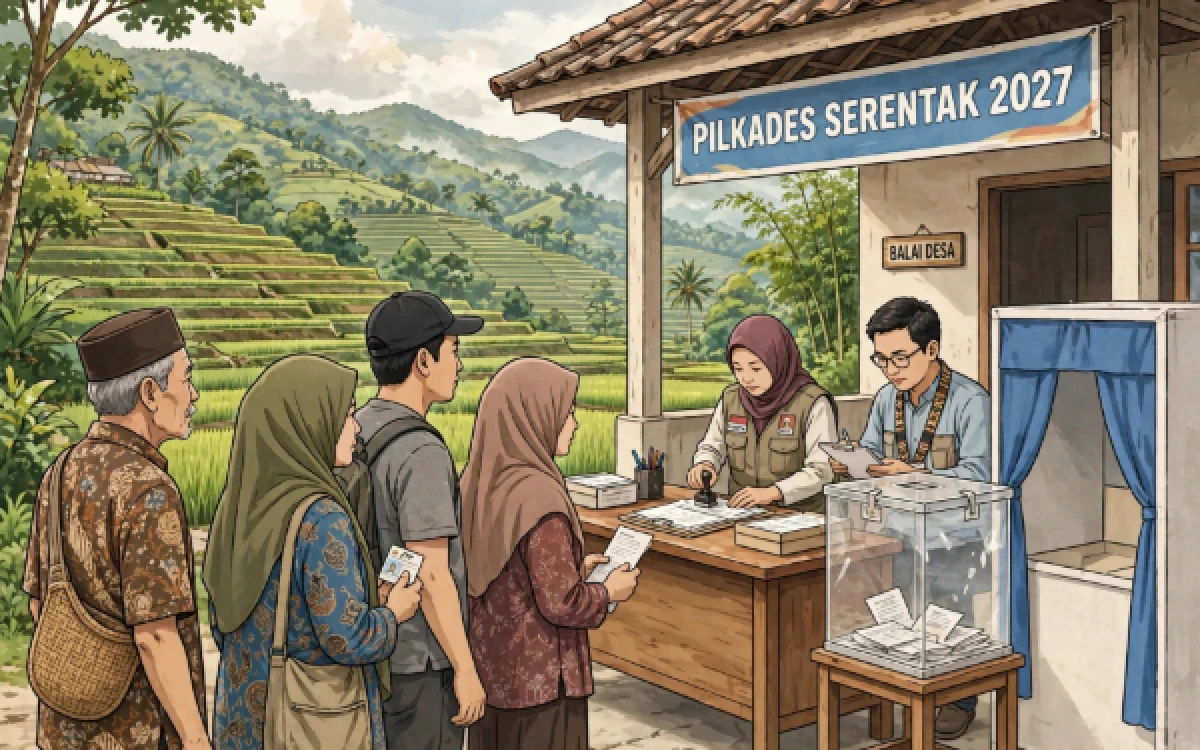 Thumbnail Berita - 12 Desa di Lebak Gelar Pilkades 2027, Pemkab Kaji Penggunaan E-Voting