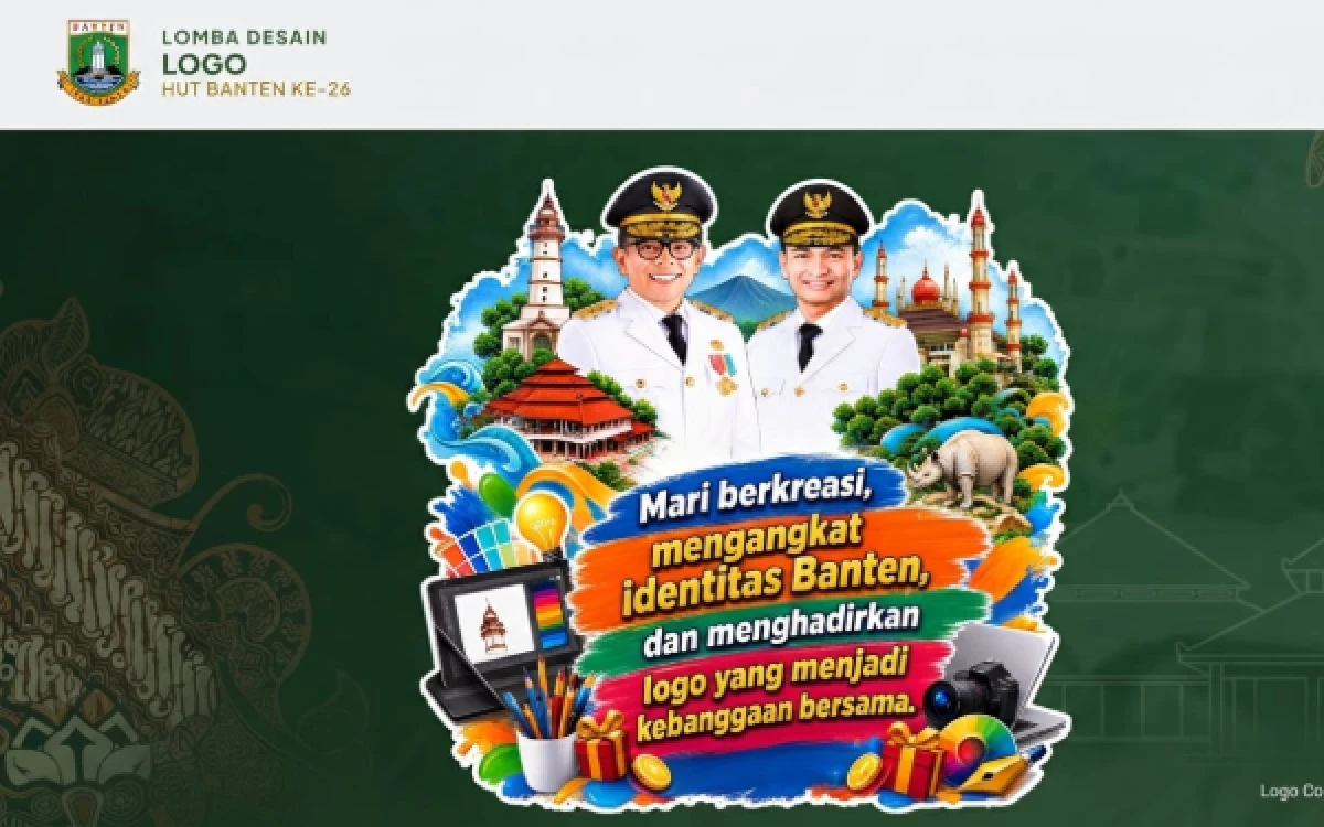 Thumbnail Berita - Lomba Desain Logo HUT ke-26 Provinsi Banten Resmi Dibuka, Buruan Daftar!