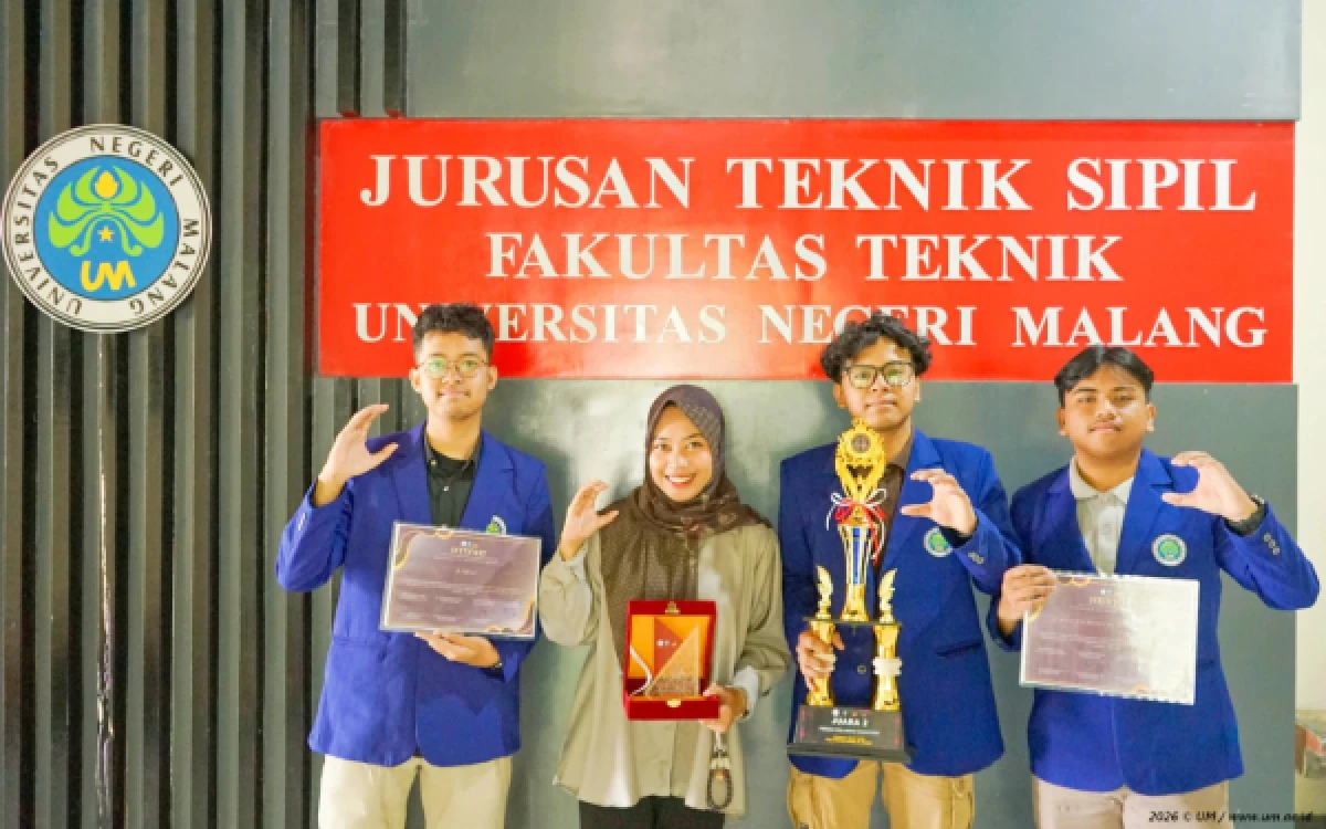 Thumbnail Berita - Borong Juara di Kompetisi Jembatan Nasional 2026, Mahasiswa UM Tampil Ngebut dan Inovatif