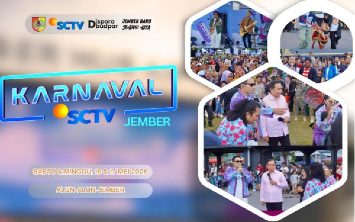 Thumbnail Berita - Karnaval SCTV 2026 Siap Angkat Wisata dan Budaya Jember ke Panggung Nasional