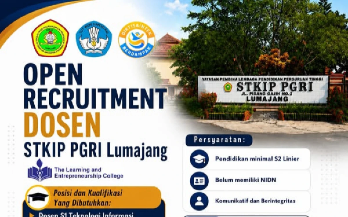 Thumbnail Berita - STKIP PGRI Lumajang Buka Rekrutmen Dosen, Kesempatan Emas bagi Akademisi Muda