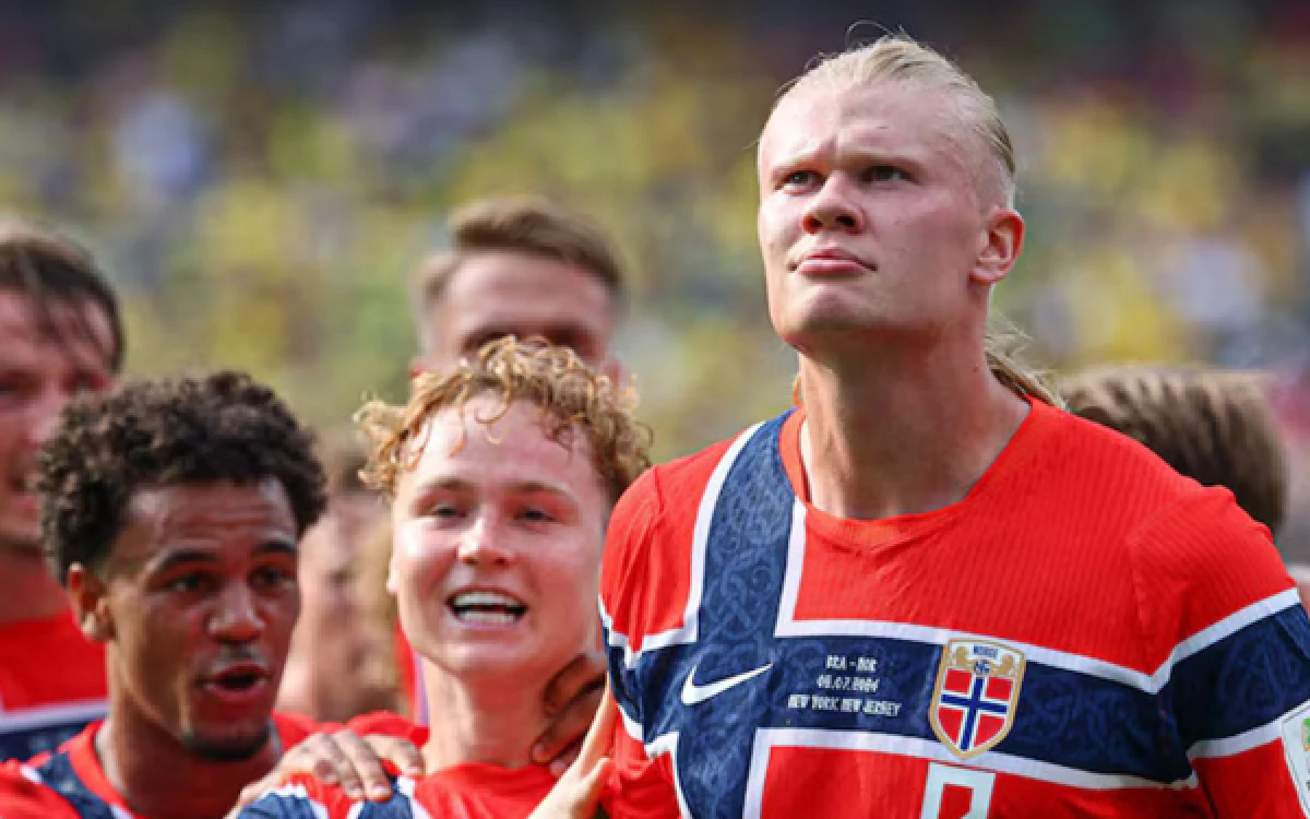 Thumbnail Berita - Jelang Lawan Inggris, Haaland Merendah Sebut Norwegia Belum Layak Jadi Kandidat Juara Dunia