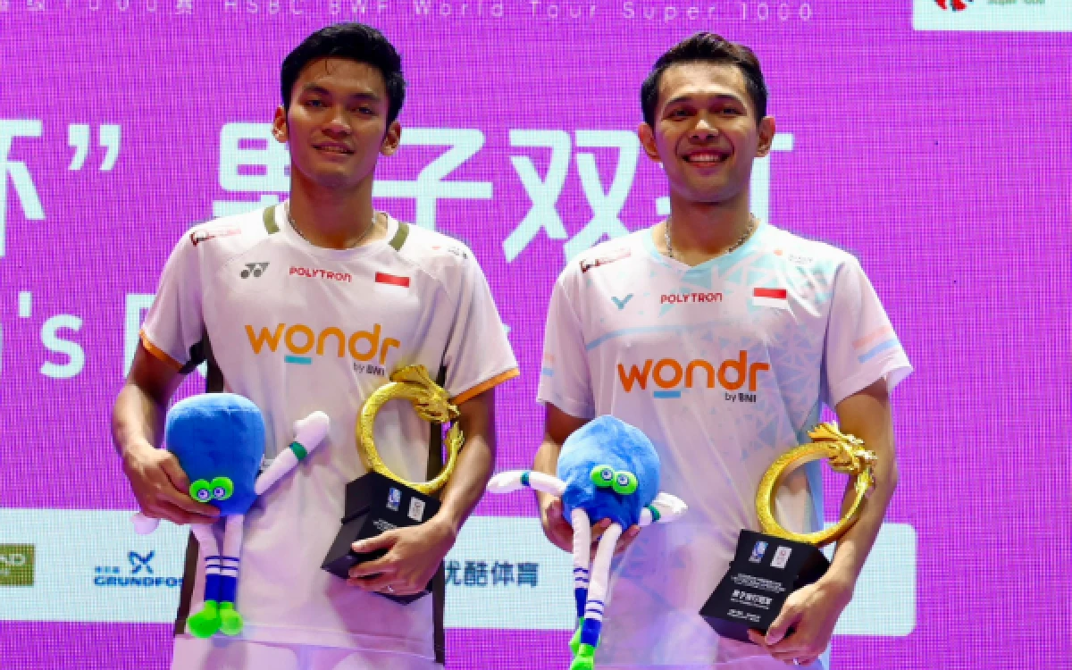 Thumbnail Berita - Ganda Putra Fajar/Fikri Juara China Open 2026, Cetak Back-to-Back Gelar