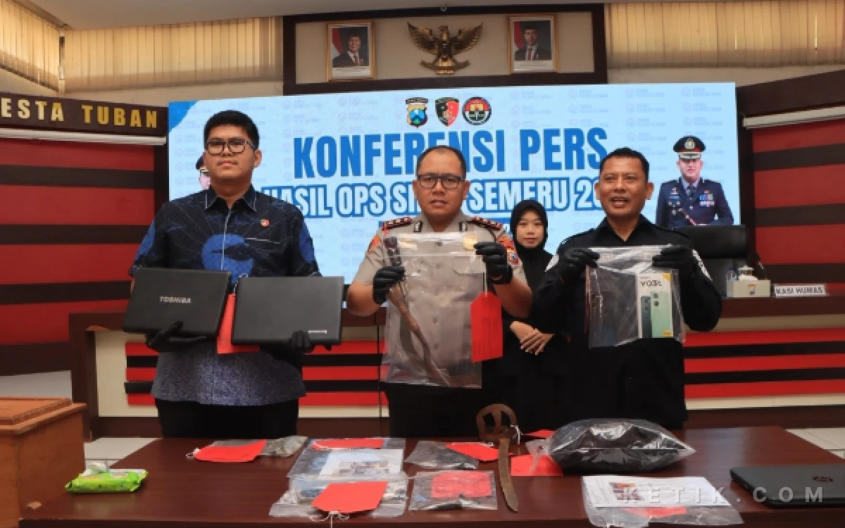 Thumbnail Berita - Lampaui Target 150 Persen, Polresta Tuban Bekuk 17 Tersangka Selama Operasi Sikat Semeru 2026