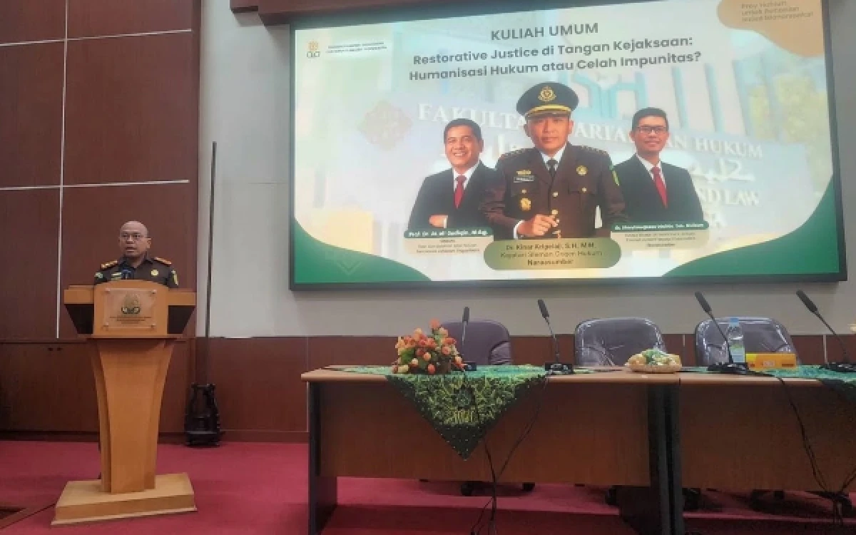 Thumbnail Berita - Di Depan 200 Mahasiswa UIN Sunan Kalijaga, Kajari Sleman: Restorative Justice Bukan 'Obral' Penghentian Perkara