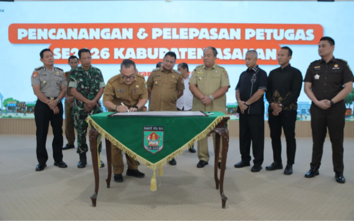Thumbnail Berita - Pencanangan dan Pelepasan Petugas Sensus Ekonomi 2026 Kabupaten Asahan